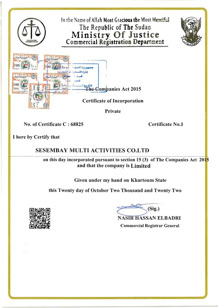 Certificate of Incorporation